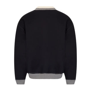 MARTINE ROSE - POLO NECK CREW / BLACK SAME SAME