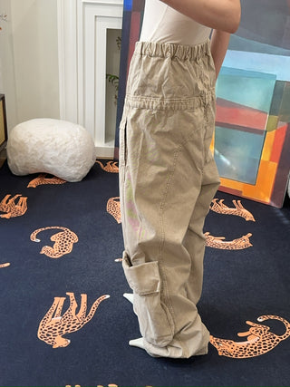 OPEN YY WASHED ROLLED CARGO PANTS