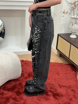 DARKPARK  Karen Distressed Tapered Jeans