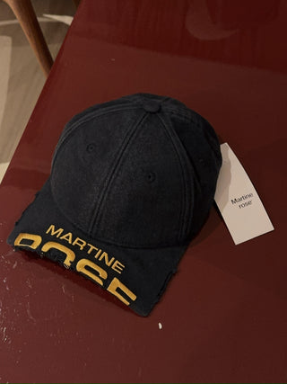 MARTINE ROSE CUT PEAK CAP