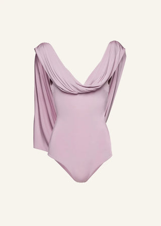 MAGDA BUTRYM Draped jersey bodysuit in pink