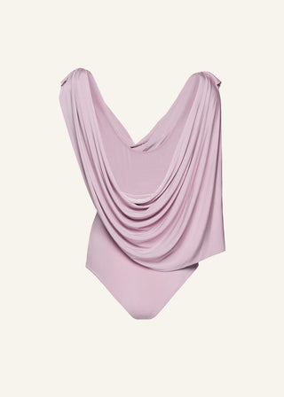 MAGDA BUTRYM Draped jersey bodysuit in pink