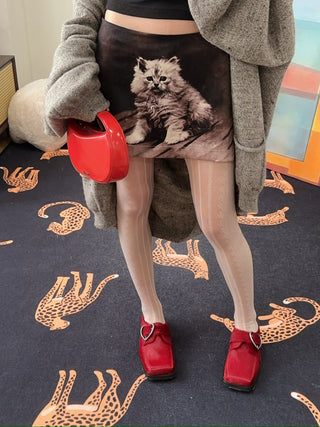 ASHLEY WILLIAMS KITTEN MINI SKIRT