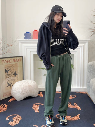 SAMI MIRO VINTAGE SAFETY PIN SWEATPANTS