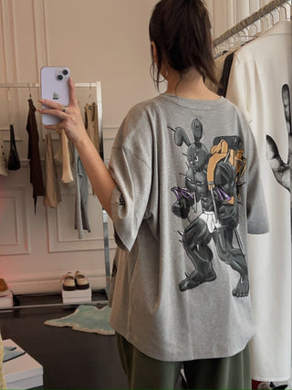 Natasha Zinko - Camping Bunny T-Shirt / grey