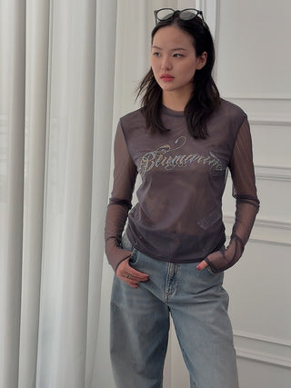 BLUMARINE TULLE T-SHIRT