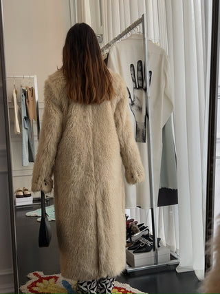 SUGI - Sigle Breated Fur Coat