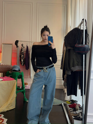 CHRISTOPHER ESBER OVERSIZED DROP JEANS