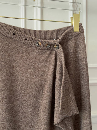 CHRISTOPHER ESBER - FASTEN CASHMERE SKIRT / CARBON GREY